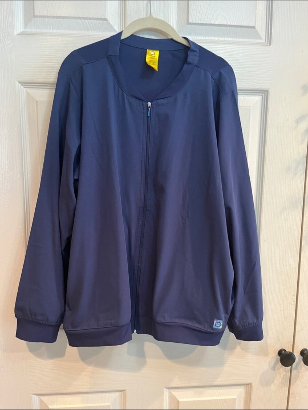 WonderWink Women's Navy Full-Zip Scrub Jacket